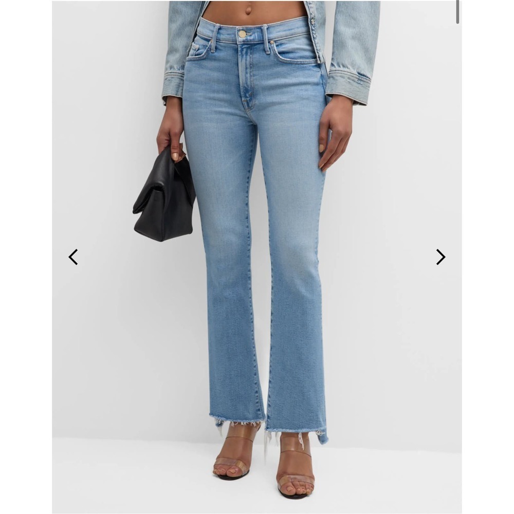 MOTHER The Insider Crop Step Fray High Rise In Limited Edition Jeans Size 28 NWT